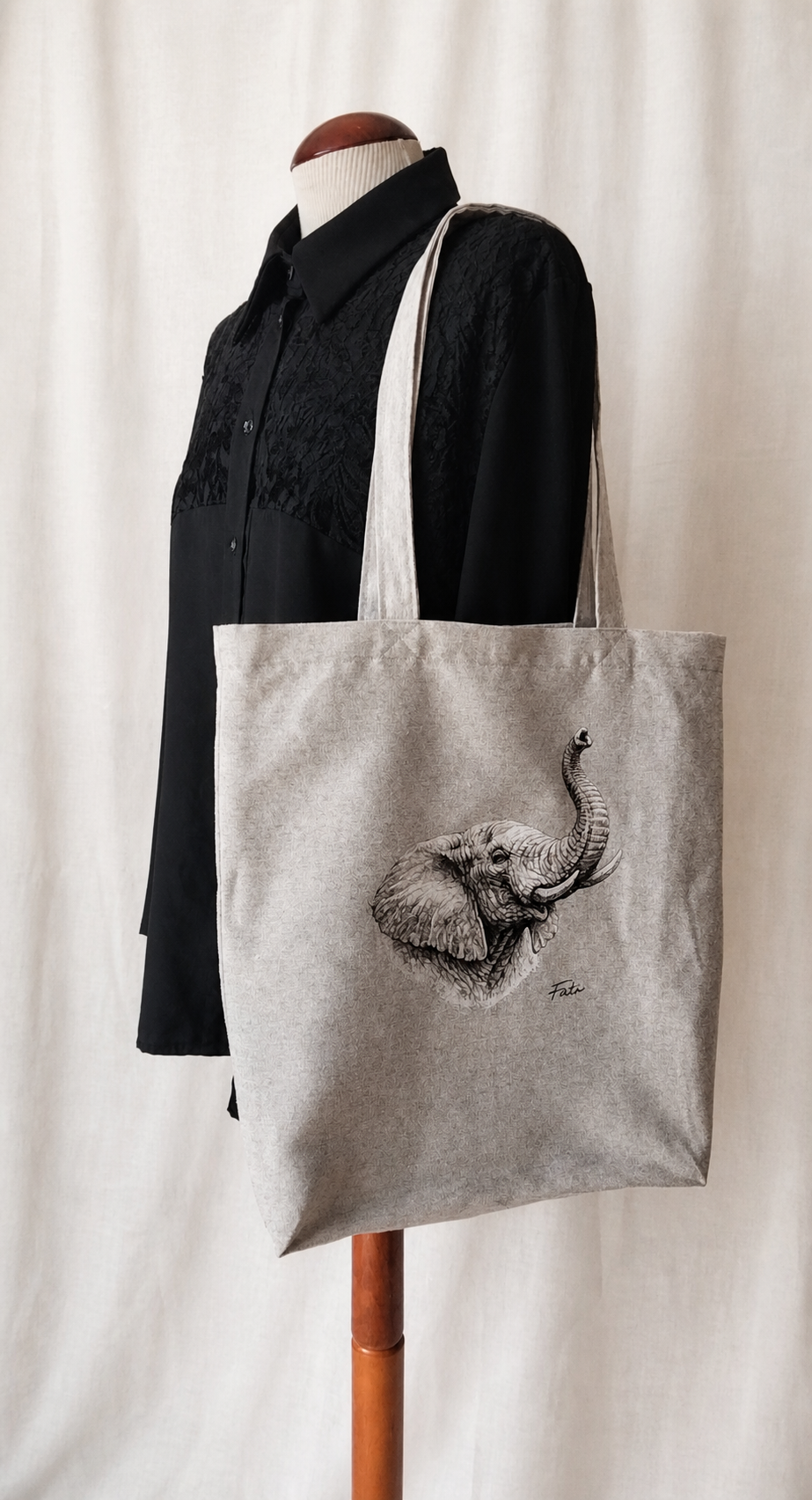 Tote personalizada elefante